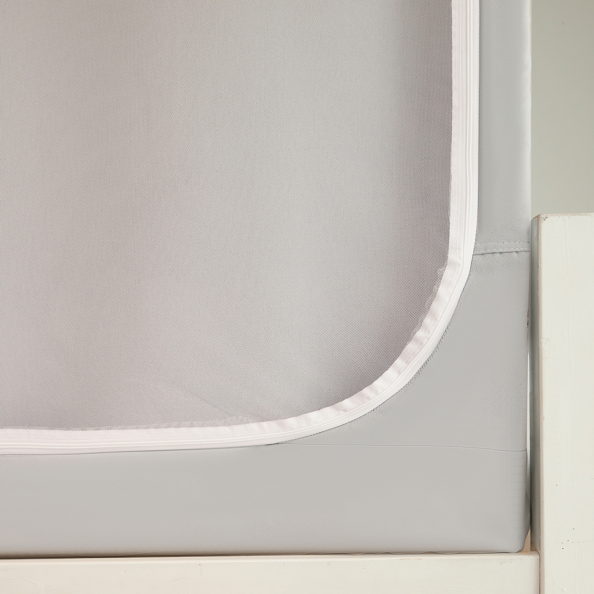 91家纺网 家纺一手货源 找家纺 夏彩 2025新款棉麻强遮光铁艺烤漆学生蚊帐-88628 88628-青术灰