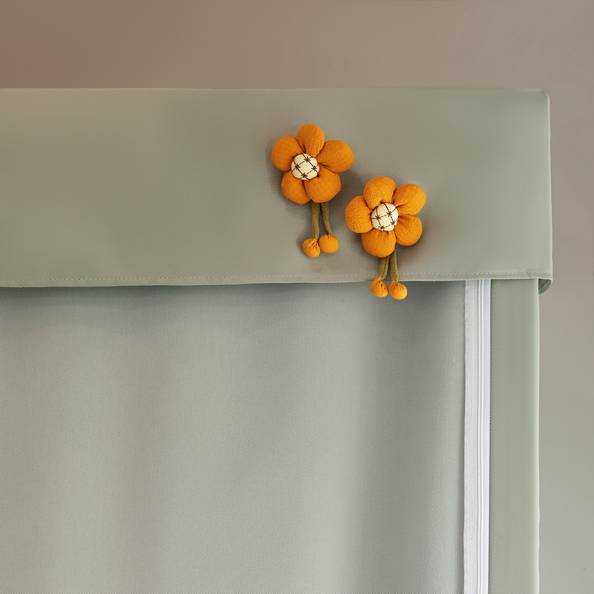 91家纺网 家纺一手货源 找家纺 夏彩 2025新款棉麻强遮光铁艺烤漆学生蚊帐-88628 88628-清新绿