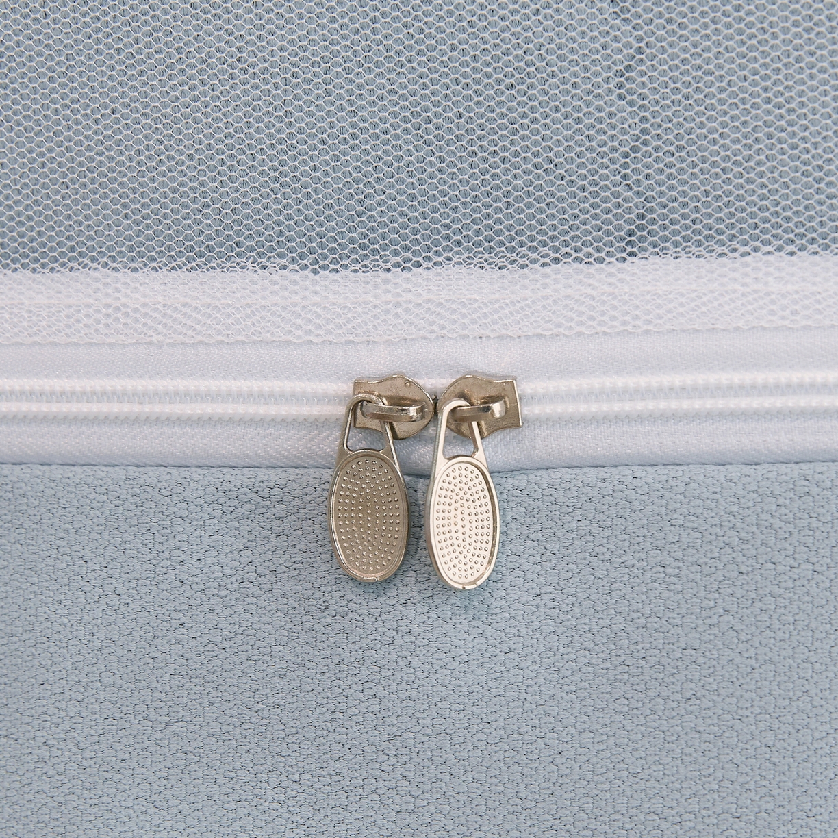 91家纺网 家纺一手货源 找家纺 夏彩 2025新款棉麻强遮光铁艺烤漆学生蚊帐-88628 88628-云水蓝