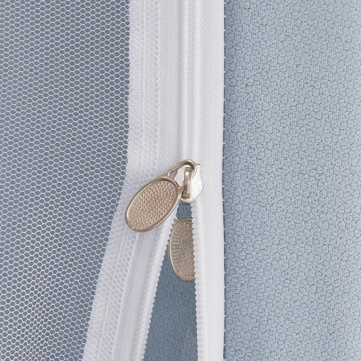 91家纺网 家纺一手货源 找家纺 夏彩 2025新款棉麻强遮光铁艺烤漆学生蚊帐-88628 88628-云水蓝