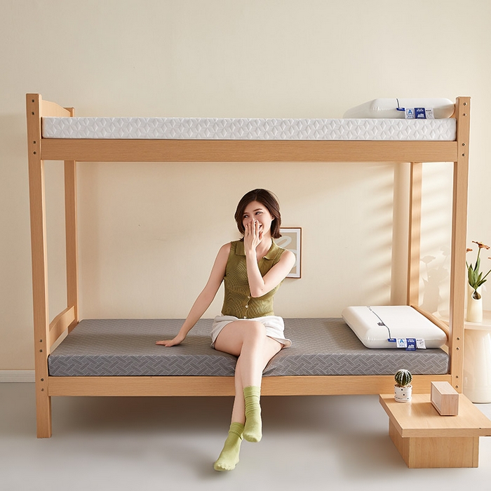 91家纺网 家纺一手货源 找家纺 梦享生活家居 2025新款A类针织高回弹40d记忆棉床垫-学生款 灰-8cm