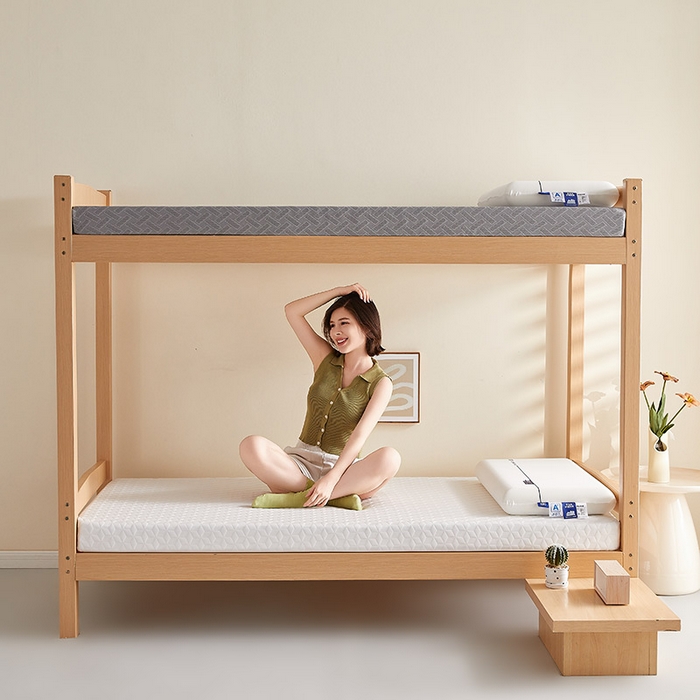 91家纺网 家纺一手货源 找家纺 梦享生活家居 2025新款A类针织高回弹40d记忆棉床垫-学生款 白-8cm