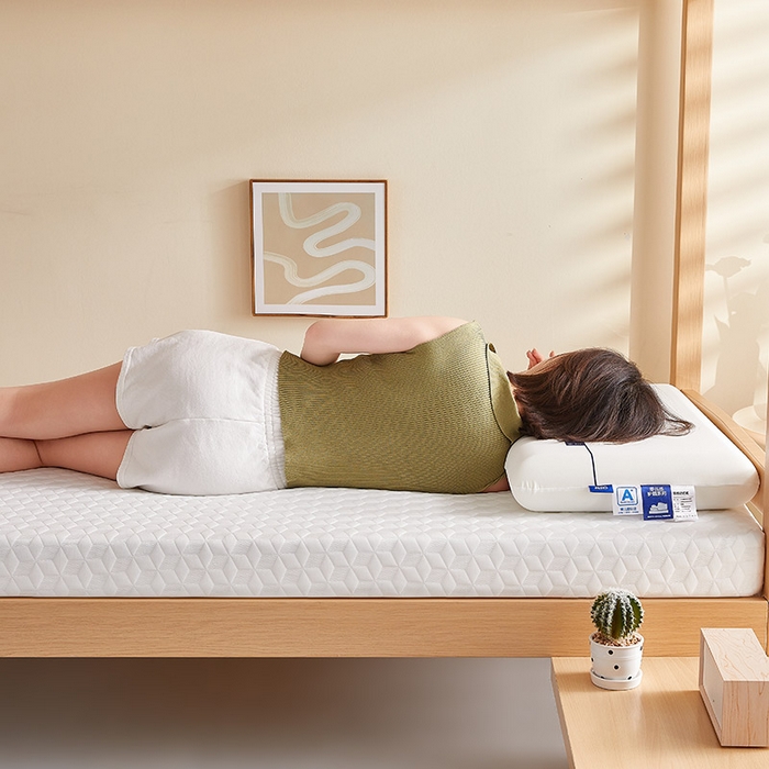 91家纺网 家纺一手货源 找家纺 梦享生活家居 2025新款A类针织高回弹40d记忆棉床垫-学生款 白-8cm