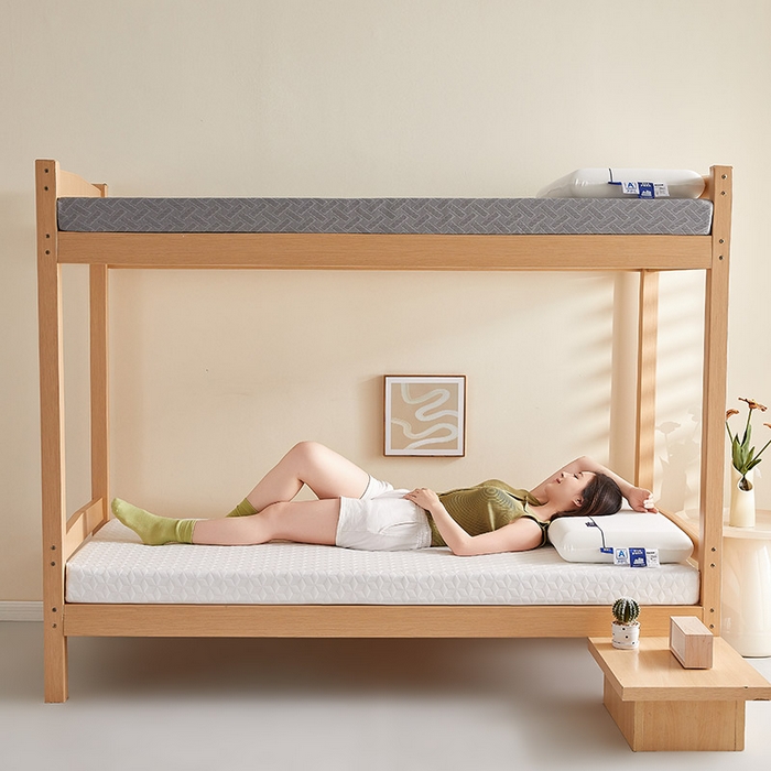 91家纺网 家纺一手货源 找家纺 梦享生活家居 2025新款A类针织高回弹40d记忆棉床垫-学生款 白-8cm