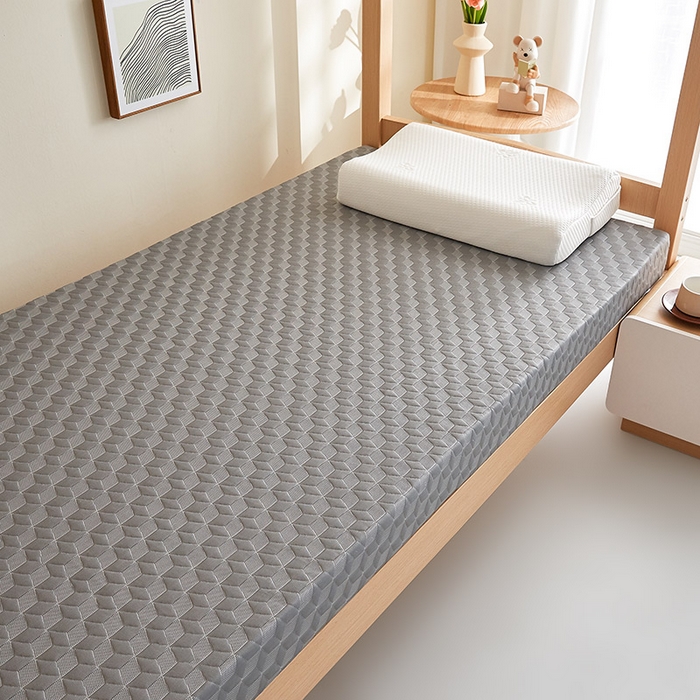 91家纺网 家纺一手货源 找家纺 梦享生活家居 2025新款A类针织高回弹40d记忆棉床垫-学生款 灰-8cm