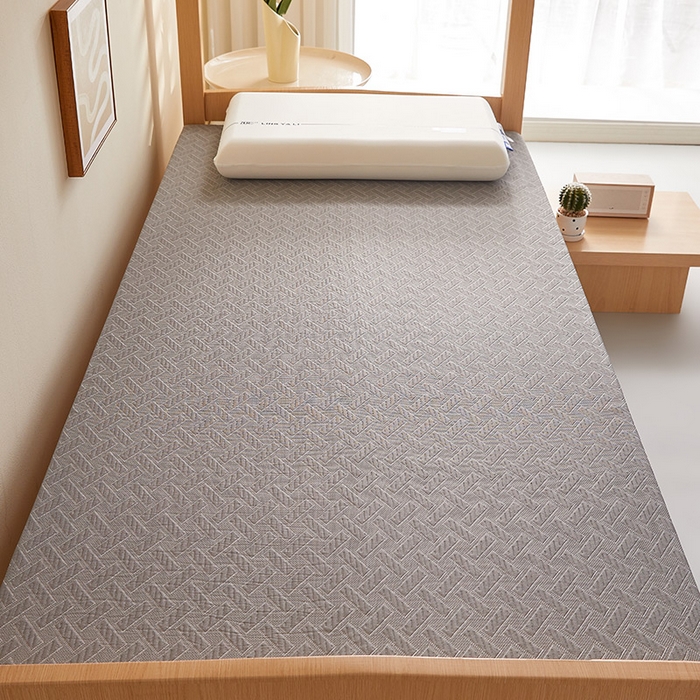 91家纺网 家纺一手货源 找家纺 梦享生活家居 2025新款A类针织高回弹40d记忆棉床垫-学生款 灰-4cm