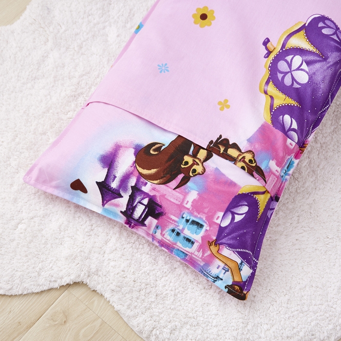 91家纺网 家纺一手货源 找家纺 2025新品全棉大版幼儿园三件套儿童被褥六件套宝宝午睡入园婴儿床床上用品 城堡苏菲亚