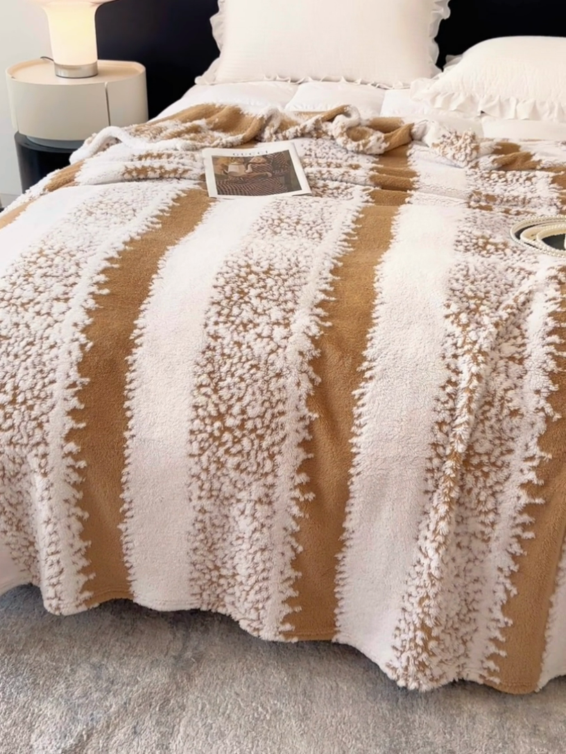 91家纺网 家纺一手货源 找家纺 （总）春妮家纺 2025新款阳离子塔芙绒舒棉绒毛毯