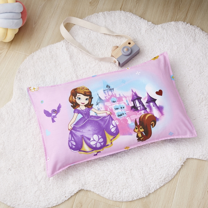 91家纺网 家纺一手货源 找家纺 2025新品全棉大版幼儿园三件套儿童被褥六件套宝宝午睡入园婴儿床床上用品 城堡苏菲亚