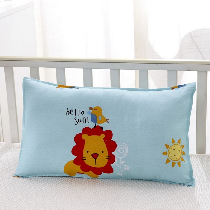 91家纺网 家纺一手货源 找家纺  2025新品全棉大版幼儿园三件套儿童被褥六件套宝宝午睡入园婴儿床床上用品 丛林狮子