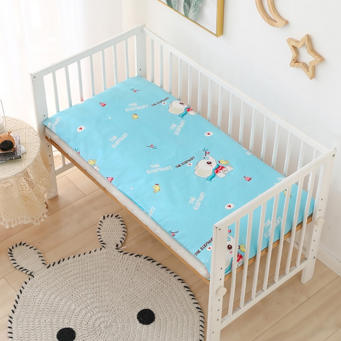 91家纺网 家纺一手货源 找家纺 2025新品全棉大版幼儿园三件套儿童被褥六件套宝宝午睡入园婴儿床床上用品 象宝宝