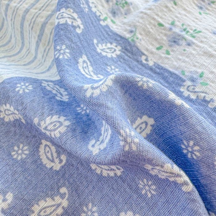 91家纺网 家纺一手货源 找家纺 艾特你 2025新款云感双层纱镂空花边四件套 花边款-半亩花园