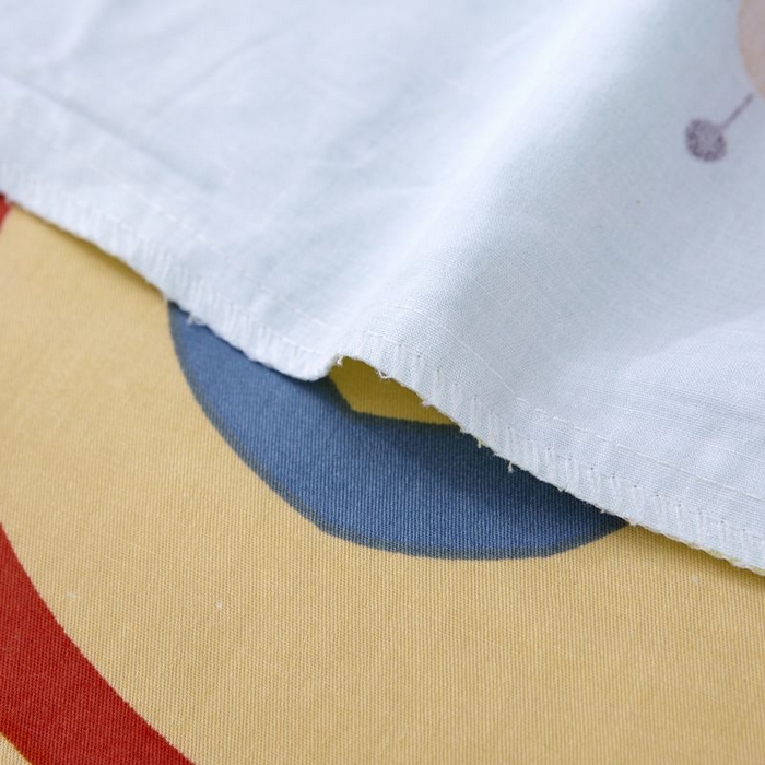 91家纺网 家纺一手货源 找家纺  2025新品全棉大版幼儿园三件套儿童被褥六件套宝宝午睡入园婴儿床床上用品 丛林狮子