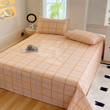 91家纺网 家纺一手货源 找家纺 （总）女子家纺 2025新款三枚缎老粗布床单三件套