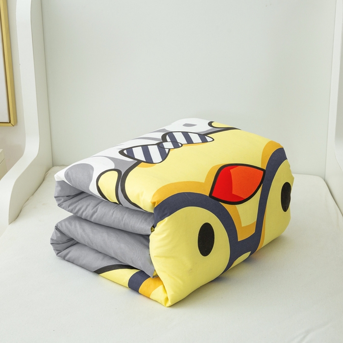 91家纺网 家纺一手货源 找家纺 2025新品全棉大版幼儿园三件套儿童被褥六件套宝宝午睡入园婴儿床床上用品 快乐小鸡