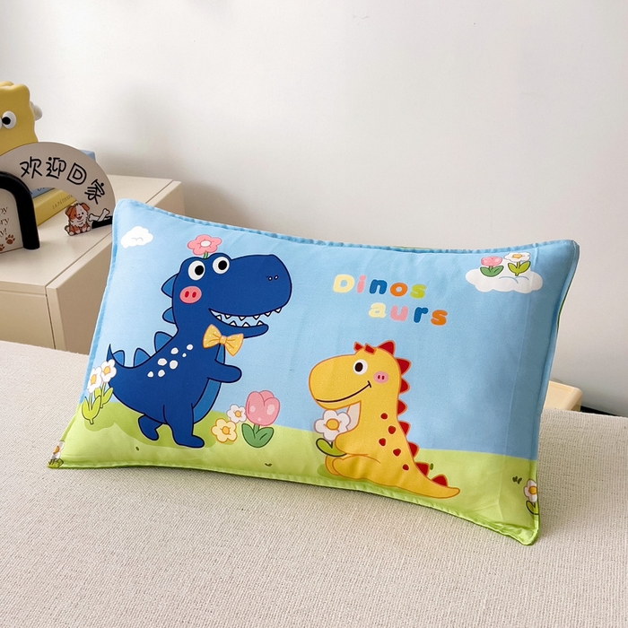 91家纺网 家纺一手货源 找家纺  2025新品全棉大版幼儿园三件套儿童被褥六件套宝宝午睡入园婴儿床床上用品 恐龙花园