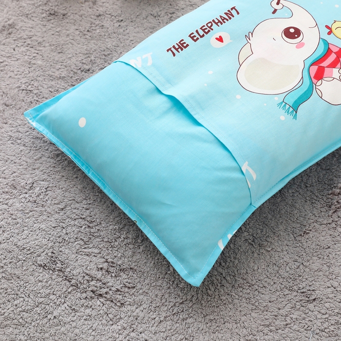 91家纺网 家纺一手货源 找家纺 2025新品全棉大版幼儿园三件套儿童被褥六件套宝宝午睡入园婴儿床床上用品 象宝宝