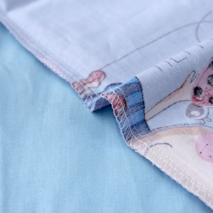 91家纺网 家纺一手货源 找家纺 2025新品全棉大版幼儿园三件套儿童被褥六件套宝宝午睡入园婴儿床床上用品 糖果女孩