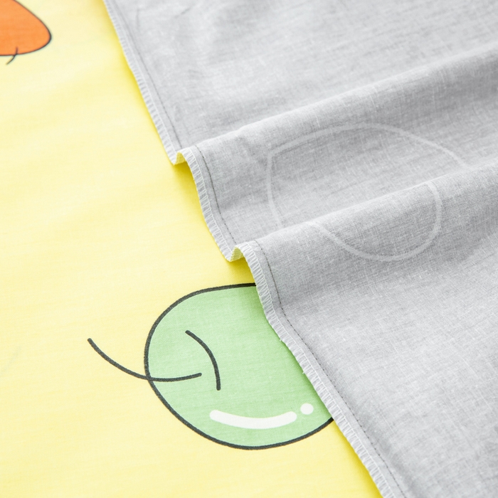 91家纺网 家纺一手货源 找家纺 2025新品全棉大版幼儿园三件套儿童被褥六件套宝宝午睡入园婴儿床床上用品 快乐小鸡