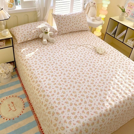 91家纺网 家纺一手货源 找家纺 （总）女子家纺 2025新款三枚缎老粗布床单三件套