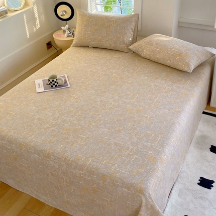 91家纺网 家纺一手货源 找家纺 （总）女子家纺 2025新款三枚缎老粗布床单三件套