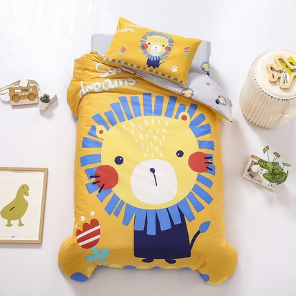 91家纺网 家纺一手货源 找家纺 总新款 2025新品全棉大版幼儿园三件套儿童被褥六件套宝宝午睡入园婴儿床床上用品