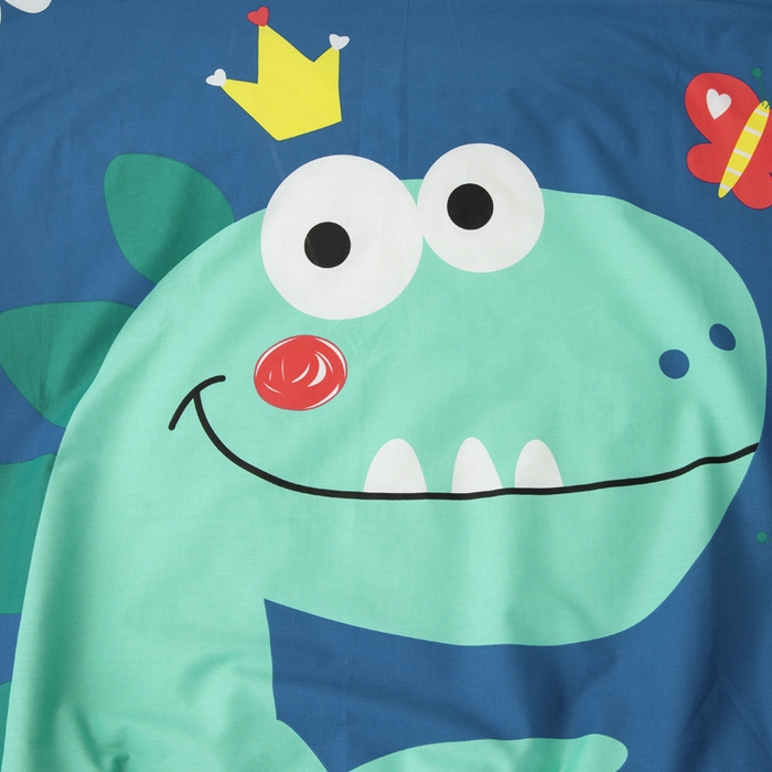 91家纺网 家纺一手货源 找家纺 2025新品全棉大版幼儿园三件套儿童被褥六件套宝宝午睡入园婴儿床床上用品 汽车恐龙