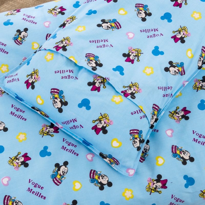 91家纺网 家纺一手货源 找家纺 2025新品全棉大版幼儿园三件套儿童被褥六件套宝宝午睡入园婴儿床床上用品 天才米奇