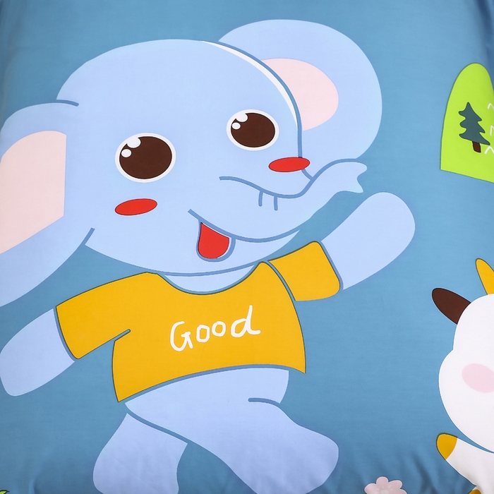 91家纺网 家纺一手货源 找家纺 2025新品全棉大版幼儿园三件套儿童被褥六件套宝宝午睡入园婴儿床床上用品 贝塔小象