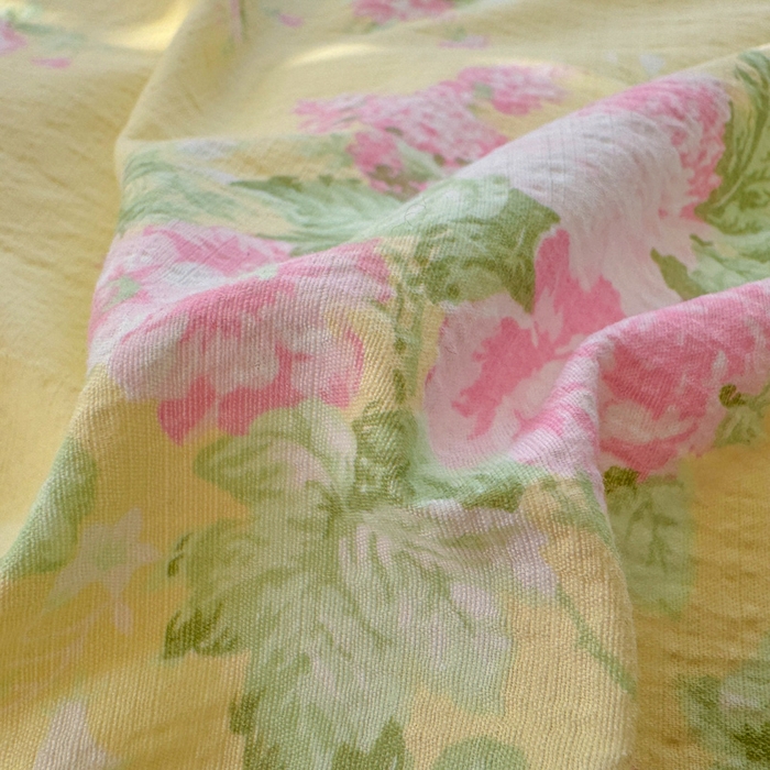 91家纺网 家纺一手货源 找家纺 艾特你 2025新款云感双层纱镂空花边四件套 花边款-安娜花园