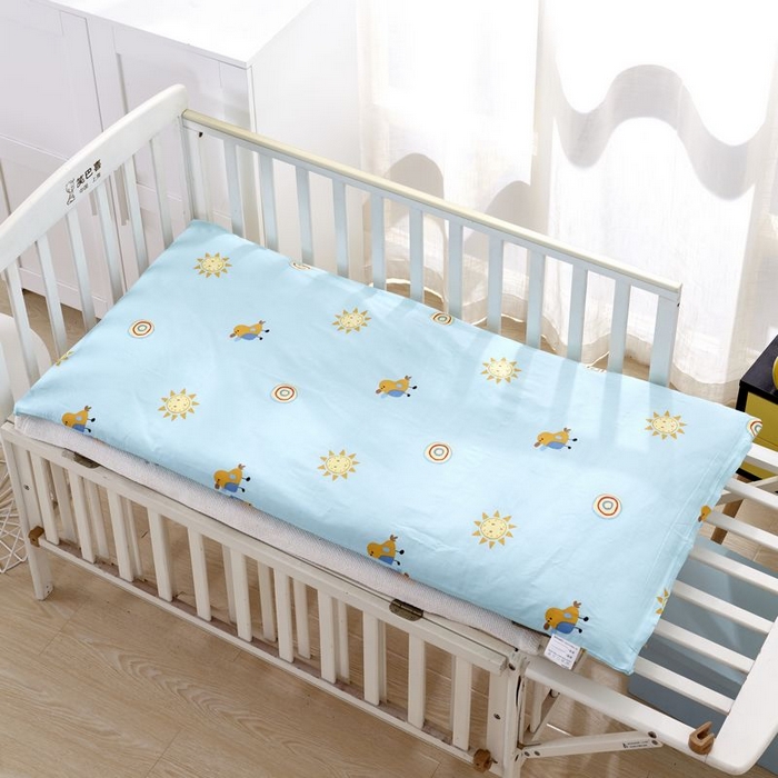 91家纺网 家纺一手货源 找家纺  2025新品全棉大版幼儿园三件套儿童被褥六件套宝宝午睡入园婴儿床床上用品 丛林狮子