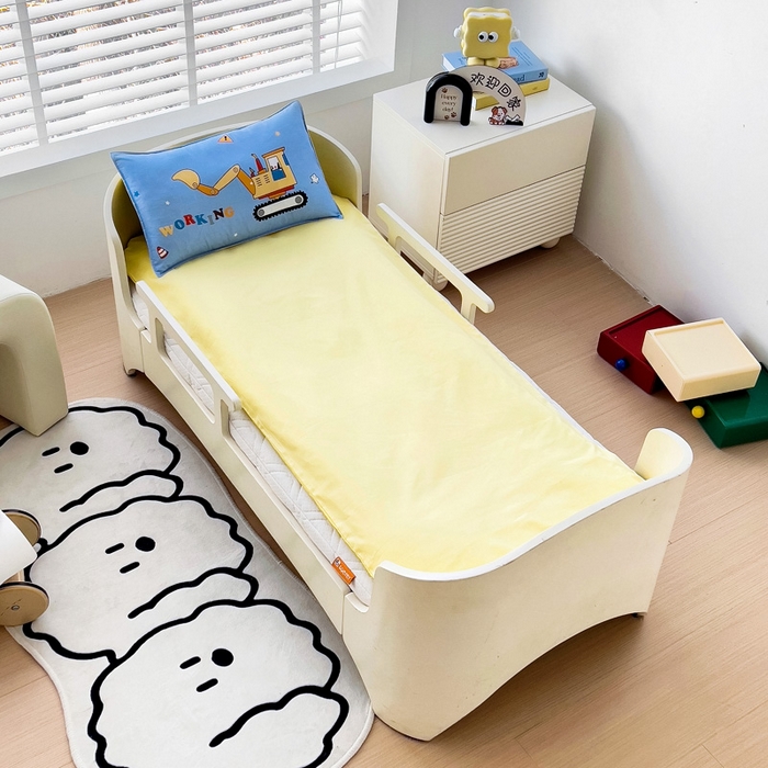 91家纺网 家纺一手货源 找家纺 2025新品全棉大版幼儿园三件套儿童被褥六件套宝宝午睡入园婴儿床床上用品 挖掘机