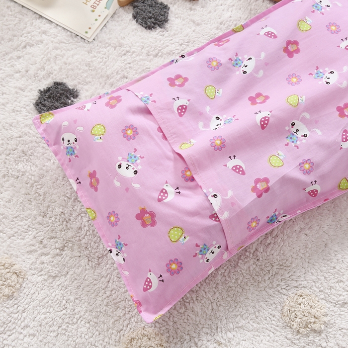 91家纺网 家纺一手货源 找家纺 2025新品全棉大版幼儿园三件套儿童被褥六件套宝宝午睡入园婴儿床床上用品 兔宝宝