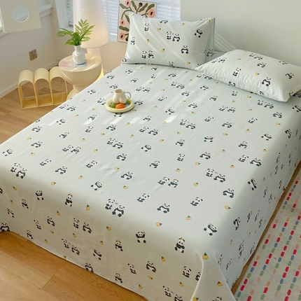 91家纺网 家纺一手货源 找家纺 （总）女子家纺 2025新款三枚缎老粗布床单三件套