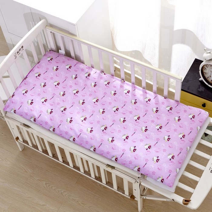 91家纺网 家纺一手货源 找家纺 2025新品全棉大版幼儿园三件套儿童被褥六件套宝宝午睡入园婴儿床床上用品 KT猫