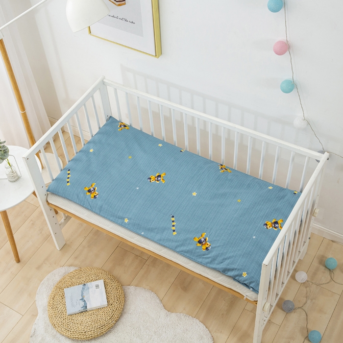 91家纺网 家纺一手货源 找家纺 2025新品全棉大版幼儿园三件套儿童被褥六件套宝宝午睡入园婴儿床床上用品 熊先生