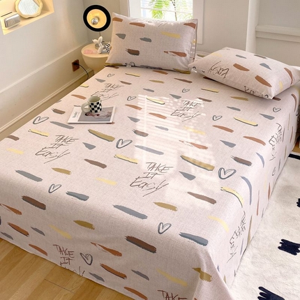 91家纺网 家纺一手货源 找家纺 （总）女子家纺 2025新款三枚缎老粗布床单三件套