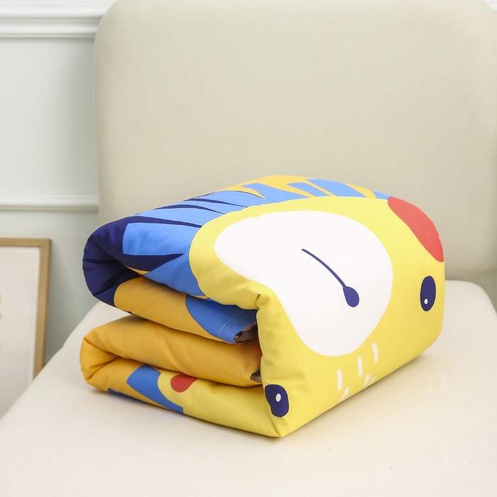 91家纺网 家纺一手货源 找家纺 2025新品全棉大版幼儿园三件套儿童被褥六件套宝宝午睡入园婴儿床床上用品 甜心狮子