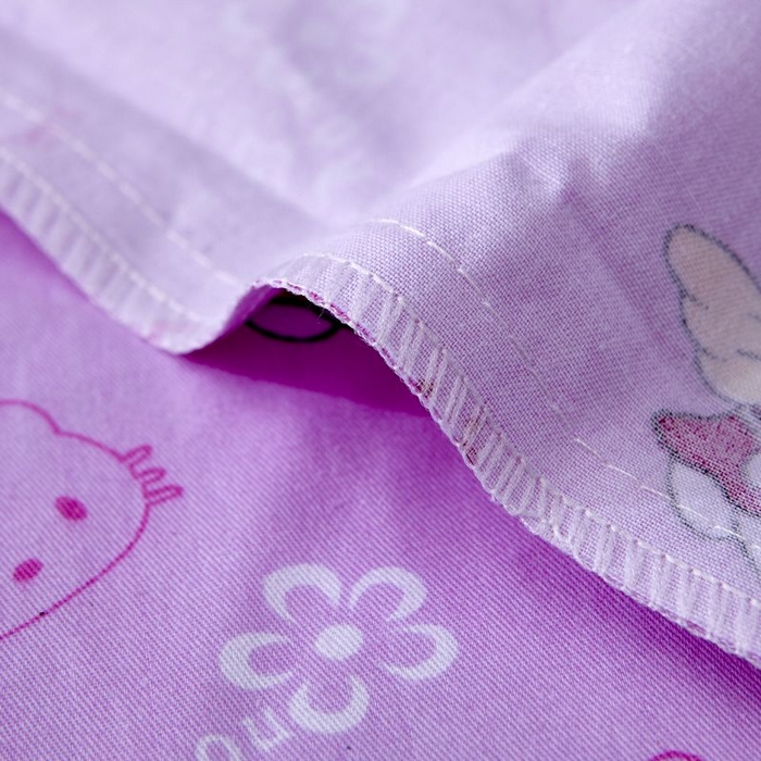 91家纺网 家纺一手货源 找家纺 2025新品全棉大版幼儿园三件套儿童被褥六件套宝宝午睡入园婴儿床床上用品 KT猫