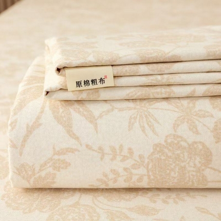 91家纺网 家纺一手货源 找家纺 （总）女子家纺 2025新款三枚缎老粗布床单三件套