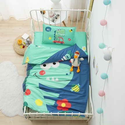 91家纺网 家纺一手货源 找家纺 总新款 2025新品全棉大版幼儿园三件套儿童被褥六件套宝宝午睡入园婴儿床床上用品