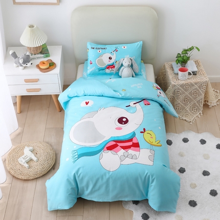 2025新品全棉大版幼儿园三件套儿童被褥六件套宝宝午睡入园婴儿床床上用品 象宝宝