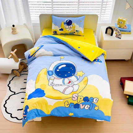  2025新品全棉大版幼儿园三件套儿童被褥六件套宝宝午睡入园婴儿床床上用品 遨游宇宙
