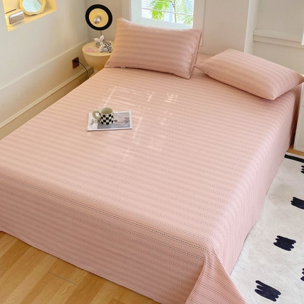 91家纺网 家纺一手货源 找家纺 （总）女子家纺 2025新款三枚缎老粗布床单三件套