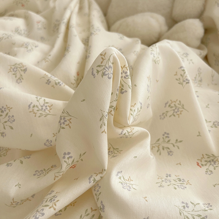 91家纺网 家纺一手货源 找家纺 瑞莱 2025新款开学季全棉纯棉萌趣印花四件套 兔兔紫罗兰