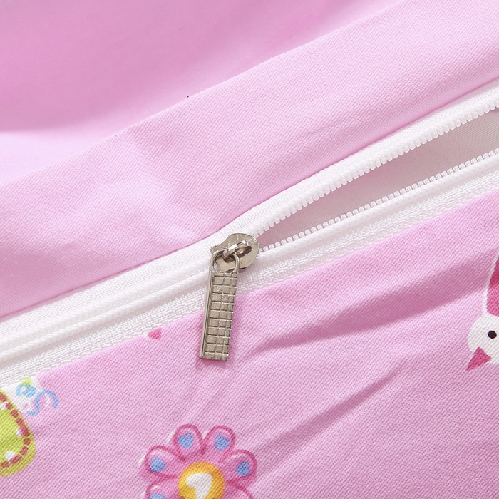 91家纺网 家纺一手货源 找家纺 2025新品全棉大版幼儿园三件套儿童被褥六件套宝宝午睡入园婴儿床床上用品 兔宝宝