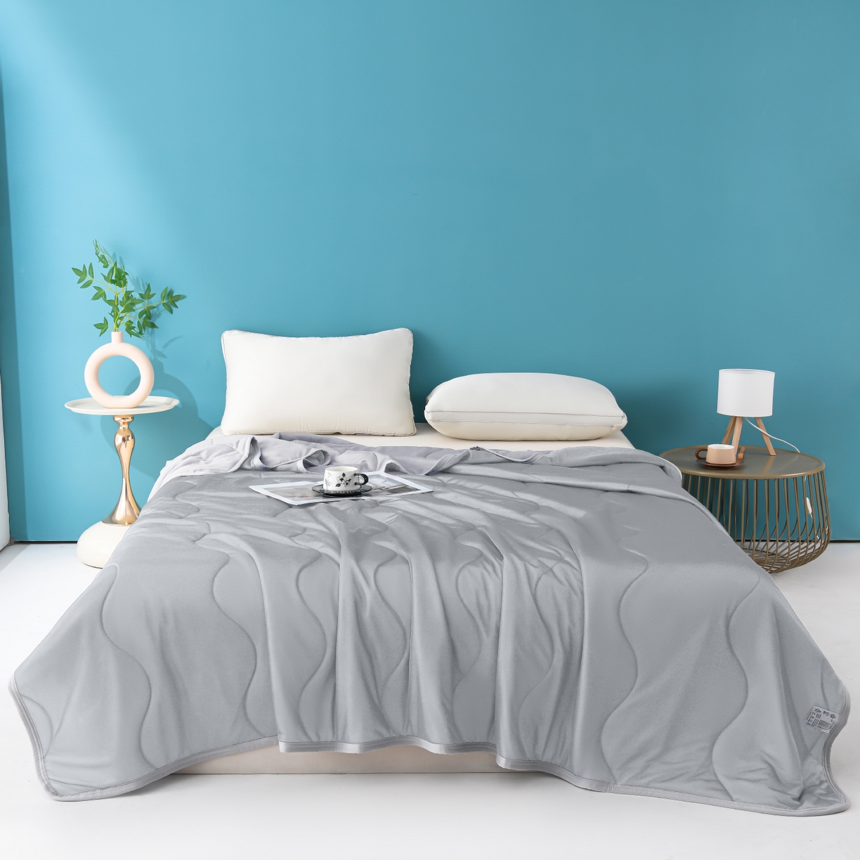 91家纺网 家纺一手货源 找家纺 （总）眠多宝 2025新款纯色凉感丝夏被夏凉被空调被跨境热品temu希音TK外贸