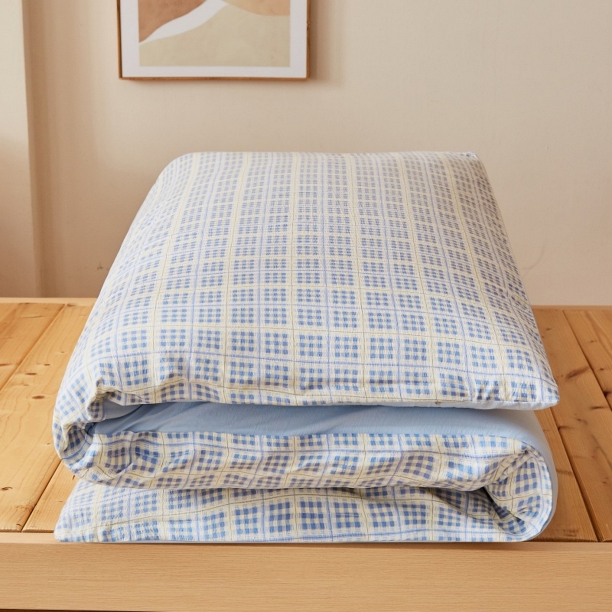 91家纺网 家纺一手货源 找家纺 梦镜家纺 2025新款A类云感水洗棉印花床褥 银河