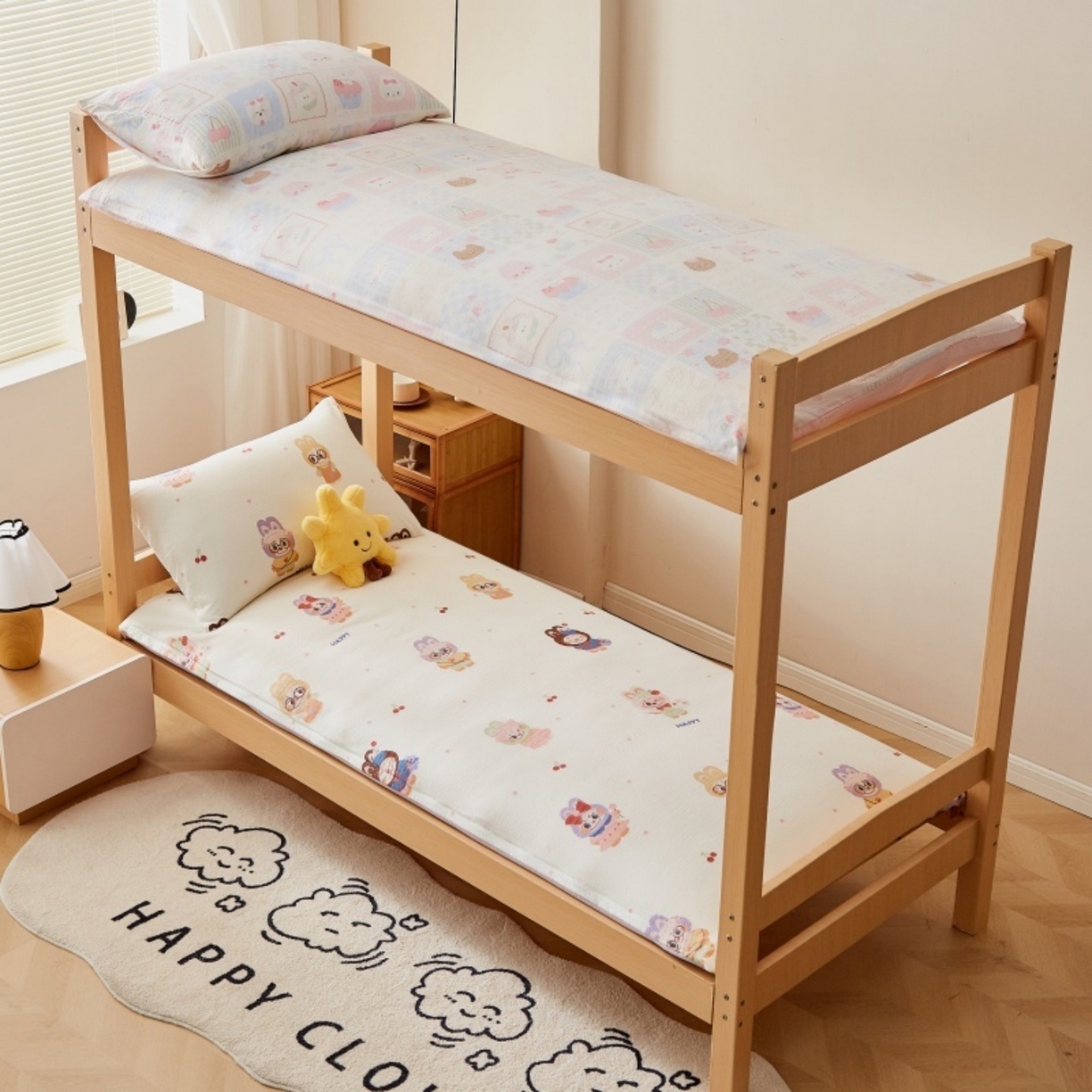 91家纺网 家纺一手货源 找家纺 梦镜家纺 2025新款A类云感水洗棉印花床褥 拉布大王