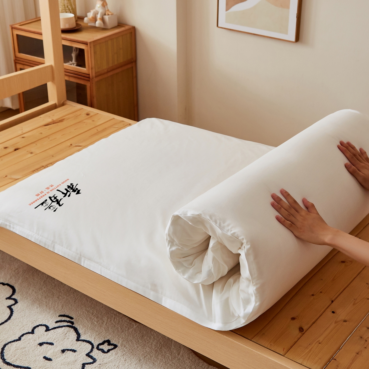 91家纺网 家纺一手货源 找家纺 （总）梦镜家纺 2025新款A类鱼鳞网双层纱褥子（含买家秀）